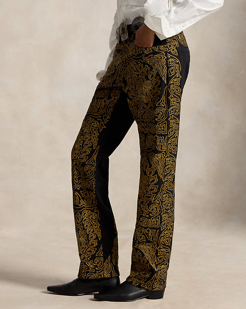 Jeans soutache Relaxed Straight-Fit — Trattamento Dorsodoro