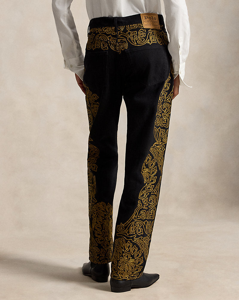 Jeans soutache Relaxed Straight-Fit — Trattamento Dorsodoro