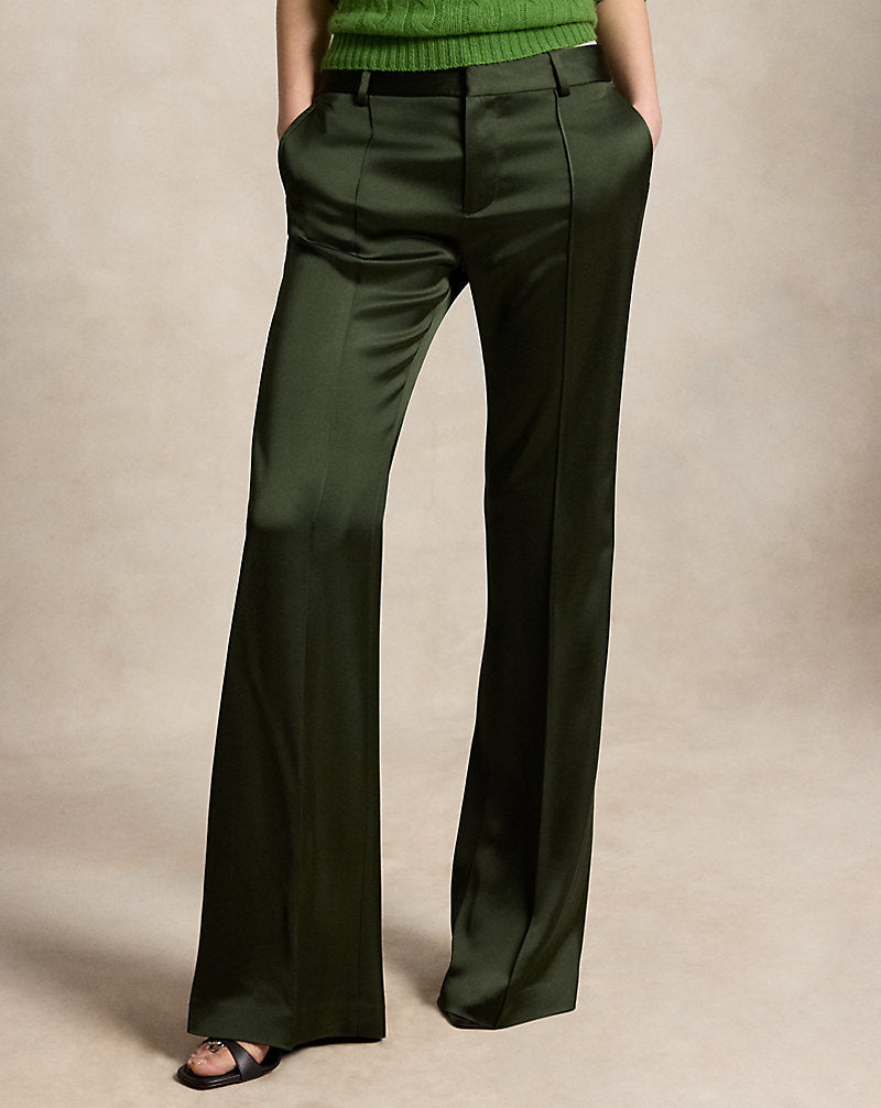 Pantaloni in raso a vita bassa — Pino sera