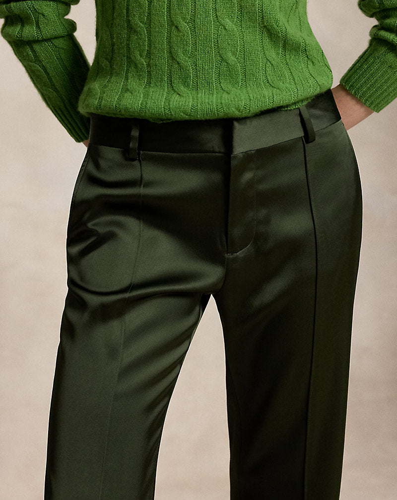 Pantaloni in raso a vita bassa — Pino sera