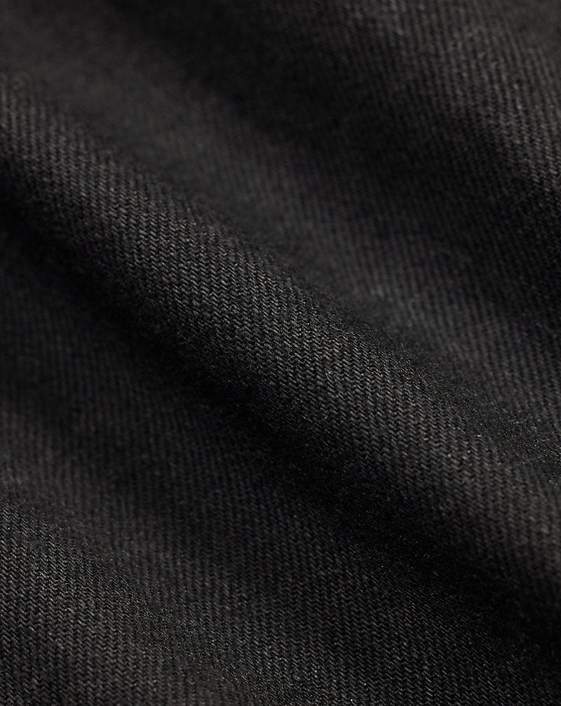 Jeans con cimosa neri High Boy-Fit — Nero
