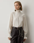 Camicetta Maddison in popeline — Panna