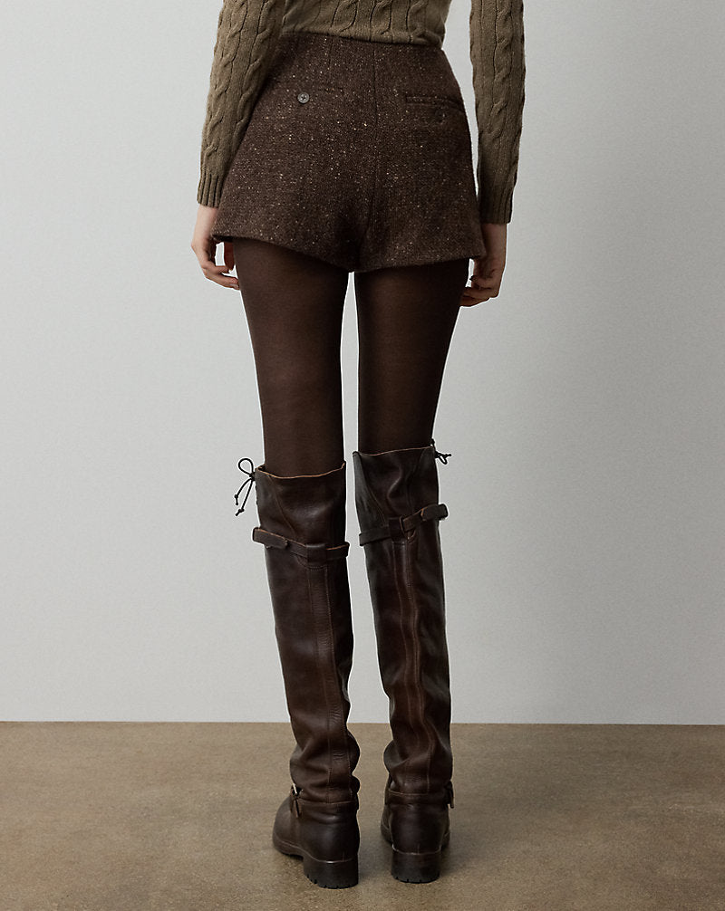 Short Walace in tweed Donegal — Marrone multicolore