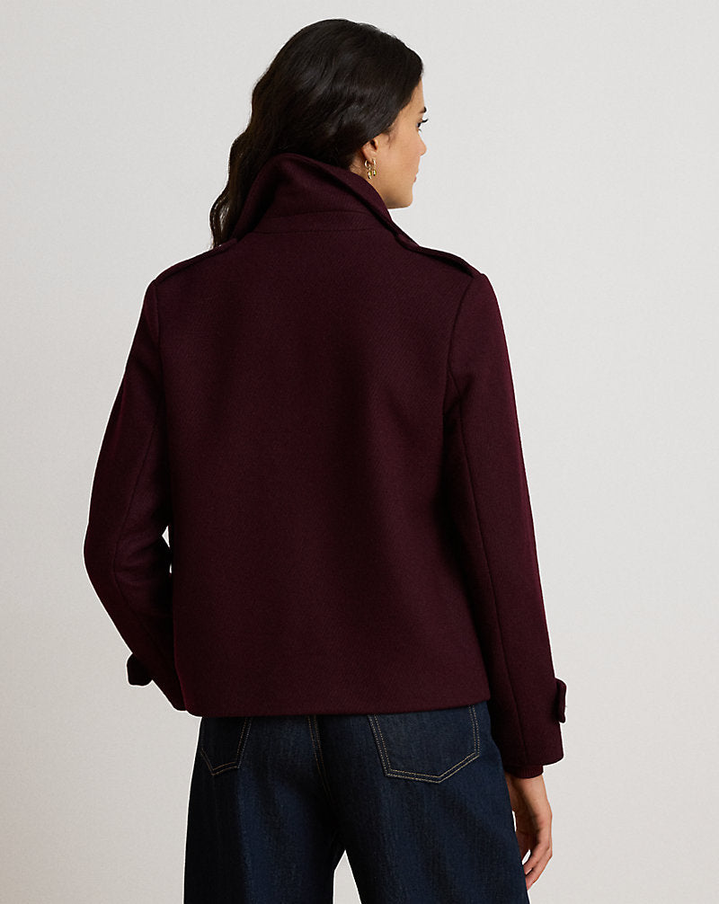 Cappotto corto in misto lana — Pinot nero