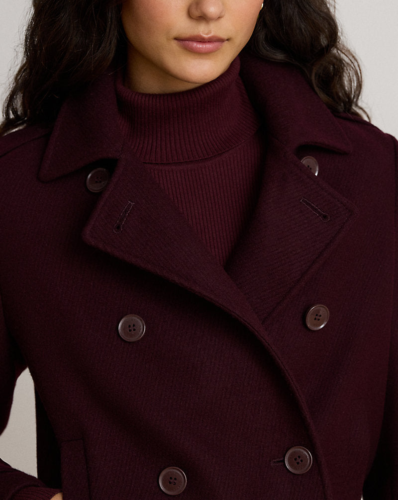 Cappotto corto in misto lana — Pinot nero
