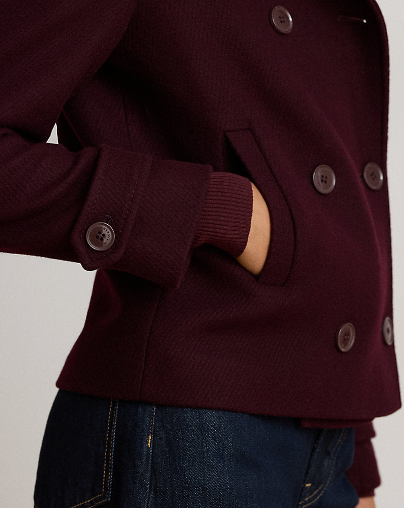 Cappotto corto in misto lana — Pinot nero