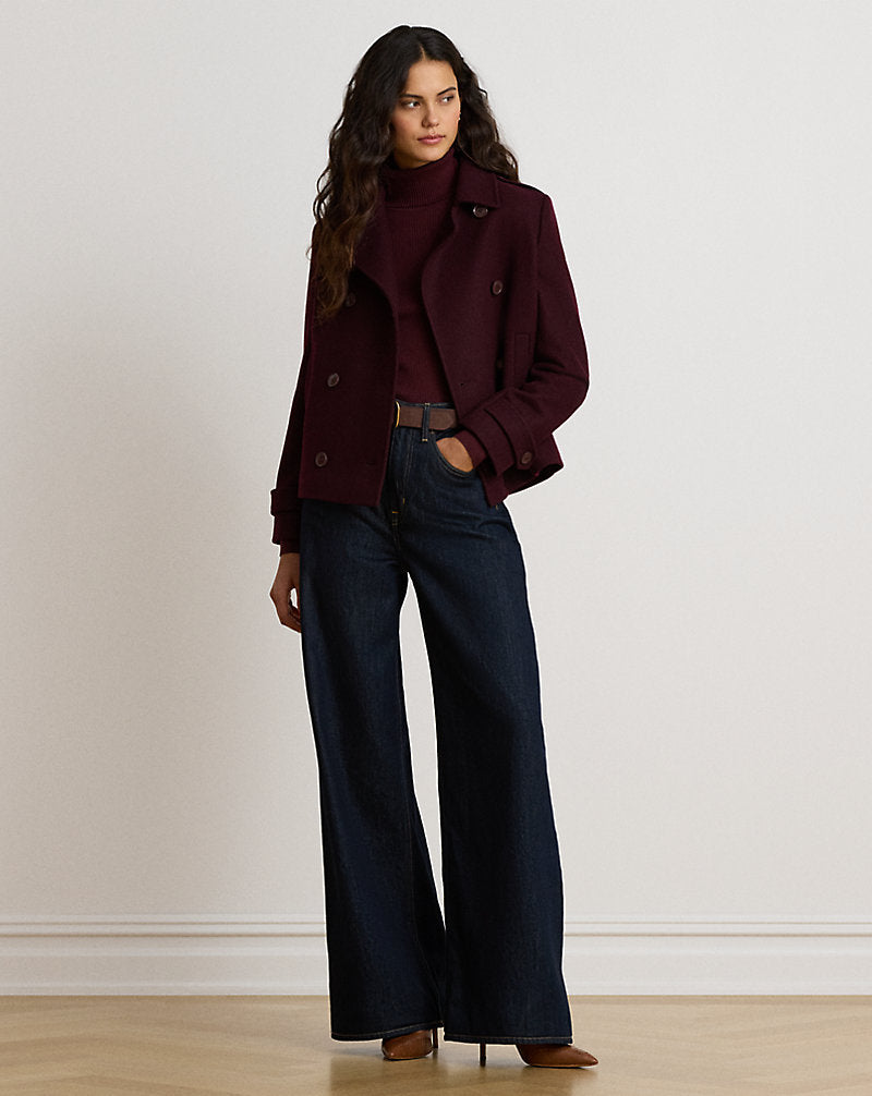 Cappotto corto in misto lana — Pinot nero