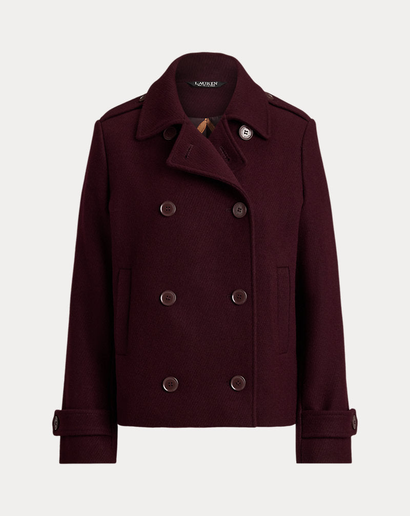 Cappotto corto in misto lana — Pinot nero
