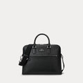 Borsa da lavoro in pelle martellata — Nero