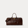 Borsone Heritage Lock grande in pelle — Marrone brunito