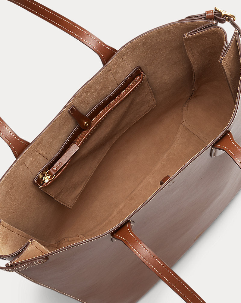 Tote verticale Bellport in pelle — Cuoio