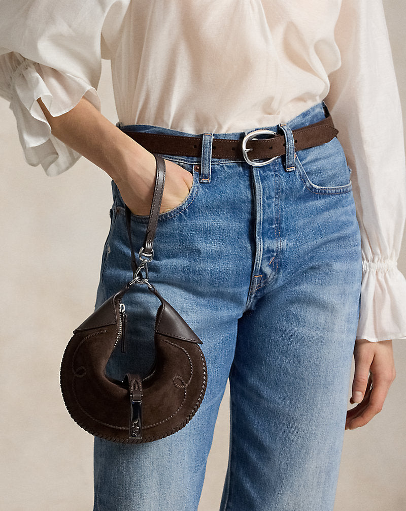 Borsa Mini Shoulder Polo ID western — Cioccolato/Tabacco