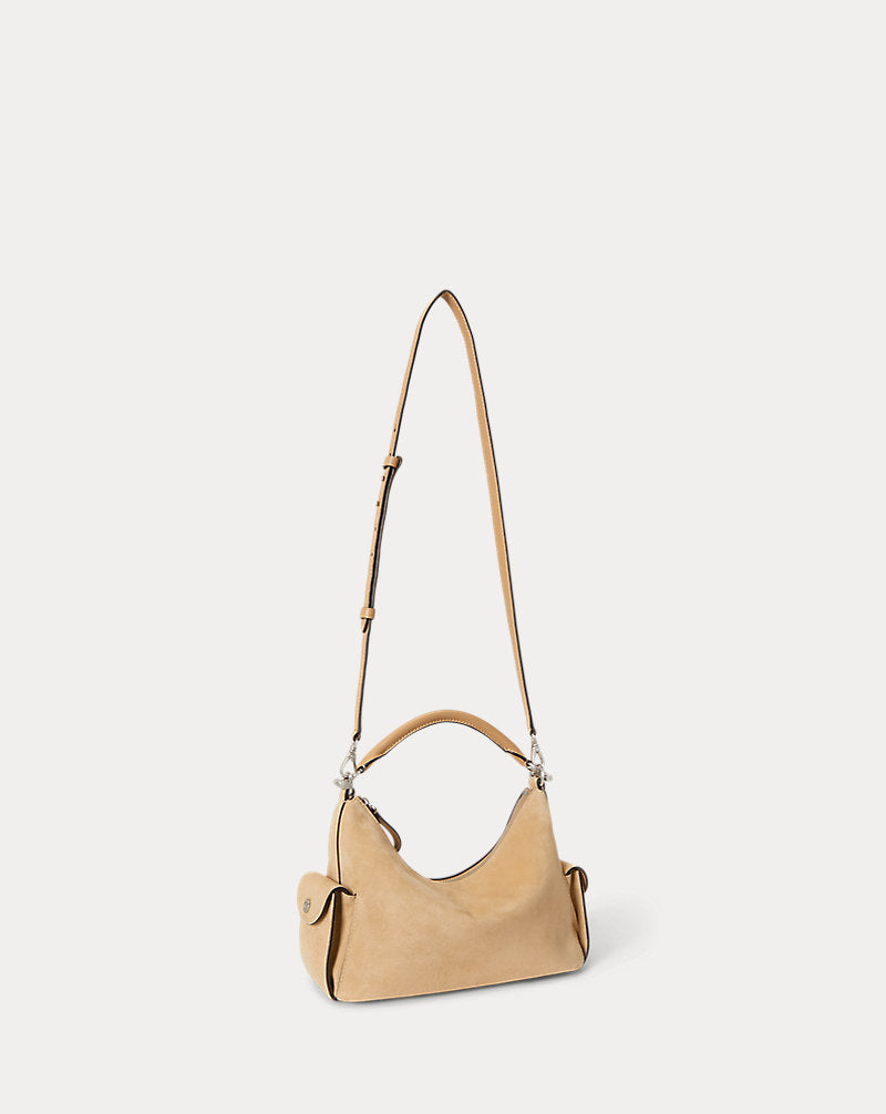 Borsa Blaike piccola in camoscio — Color cuoio