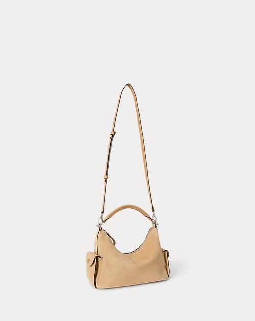 Borsa Blaike piccola in camoscio — Color cuoio