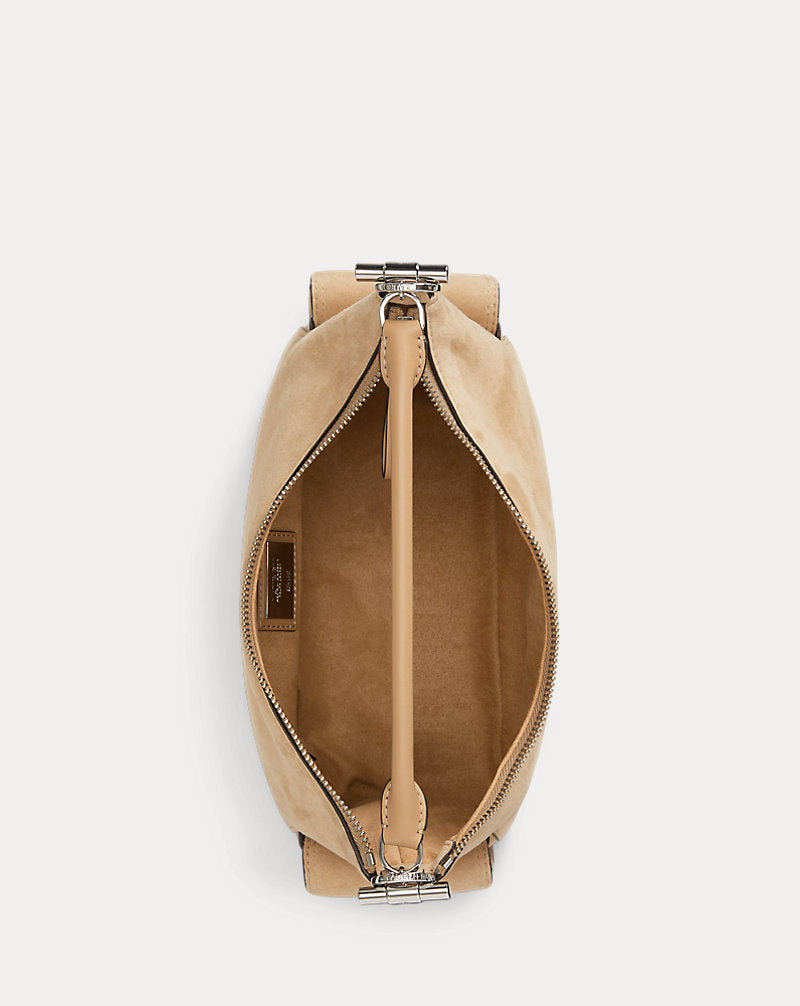 Borsa Blaike piccola in camoscio — Color cuoio