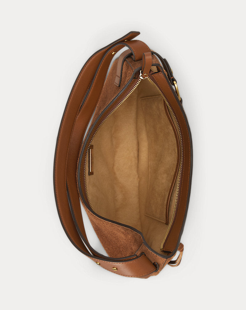Borsa Tasha grande con sopraggitto — Col cuoio Lrn s/Col cuoio