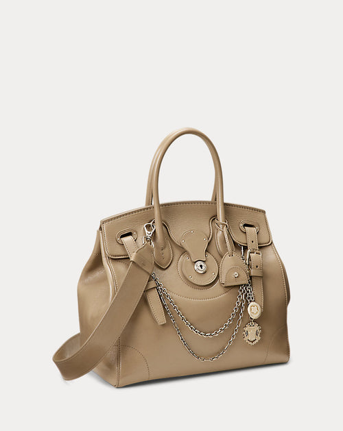 Borsa Extra-Soft Ricky 33 in pelle — Grigio talpa