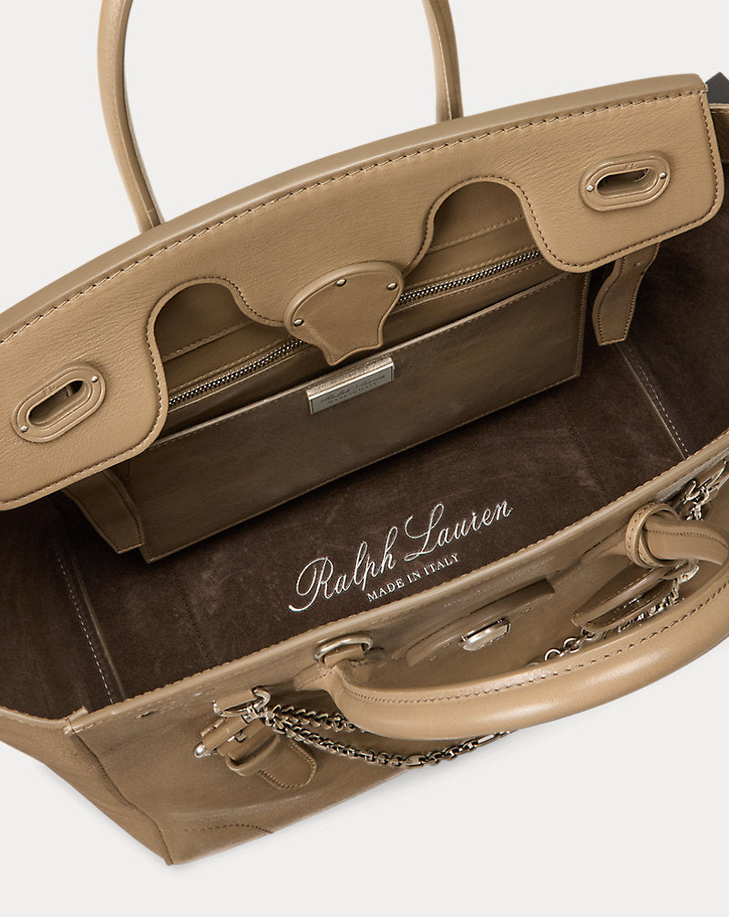 Borsa Extra-Soft Ricky 33 in pelle — Grigio talpa
