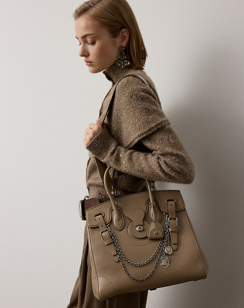 Borsa Extra-Soft Ricky 33 in pelle — Grigio talpa