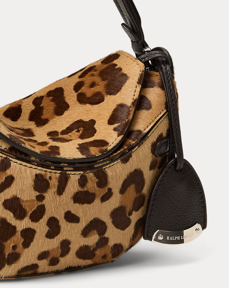 Borsa a tracolla Ralph mini in cavallino — Col cuoio multi/Cioccol
