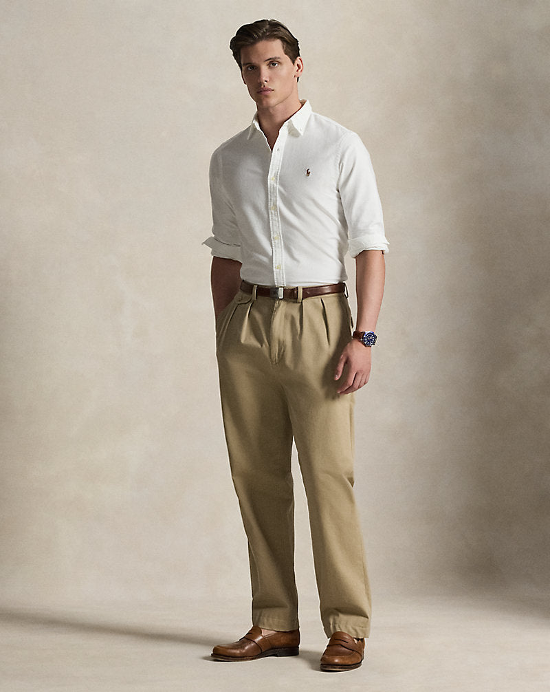 Camicia Oxford Slim-Fit — Bianco