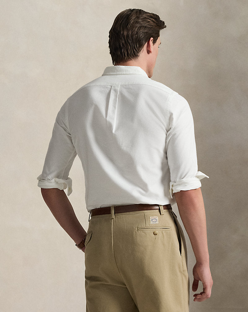 Camicia Oxford Slim-Fit — Bianco