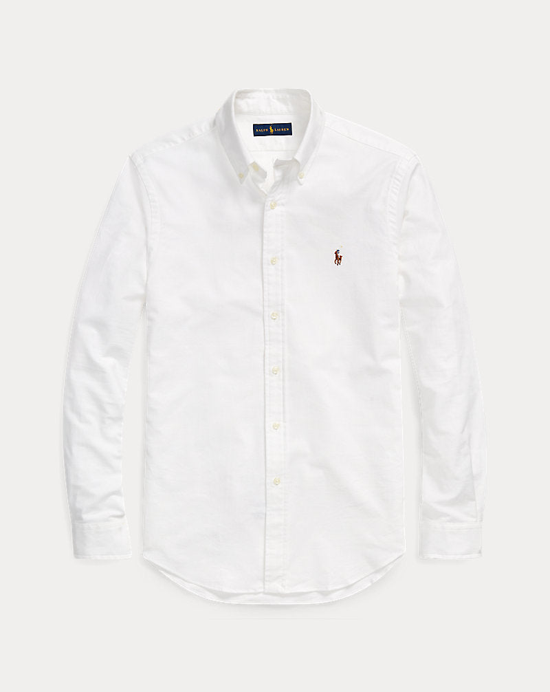 Camicia Oxford Slim-Fit — Bianco