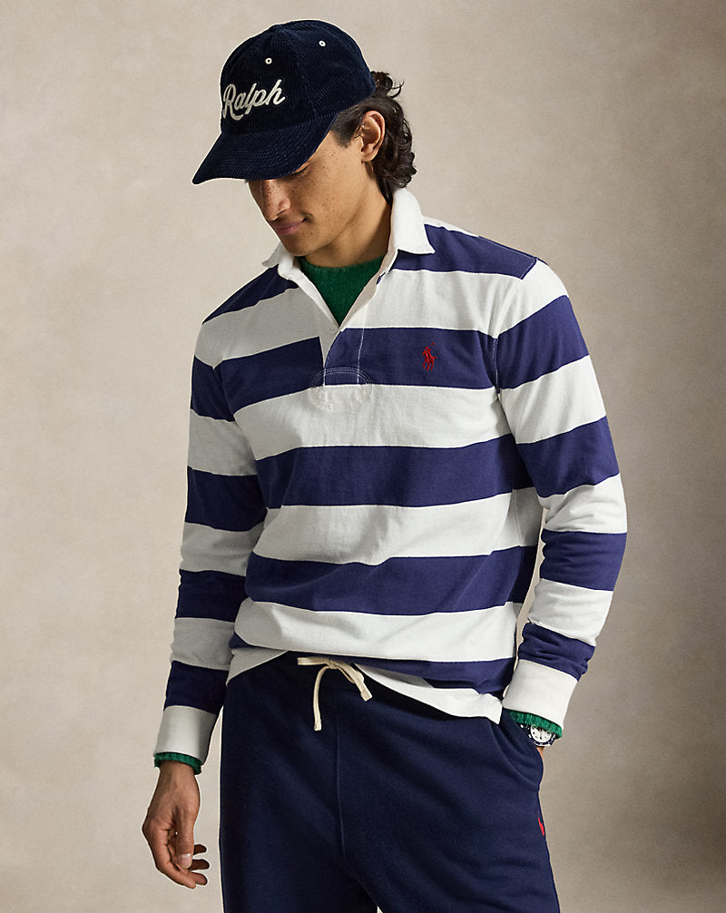 L'iconica maglia da rugby — Panna trofeo/Blu navy