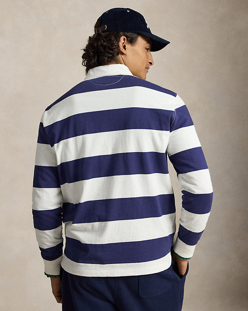 L'iconica maglia da rugby — Panna trofeo/Blu navy