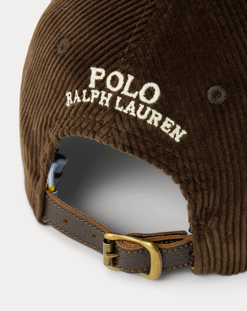 Cappellino baseball in velluto a coste — Faggio scuro
