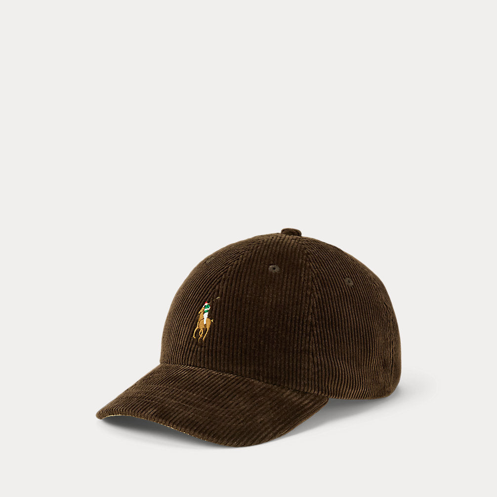 Cappellino baseball in velluto a coste — Faggio scuro