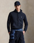 Felpa con cappuccio a maglia doppia — Blu navy Aviator