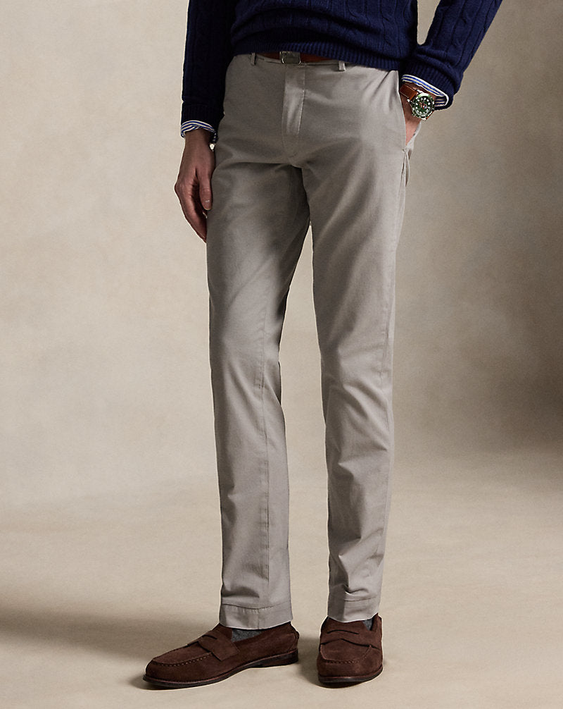 Pantaloni Greenwich stretch Slim-Fit — Grigio nebbia