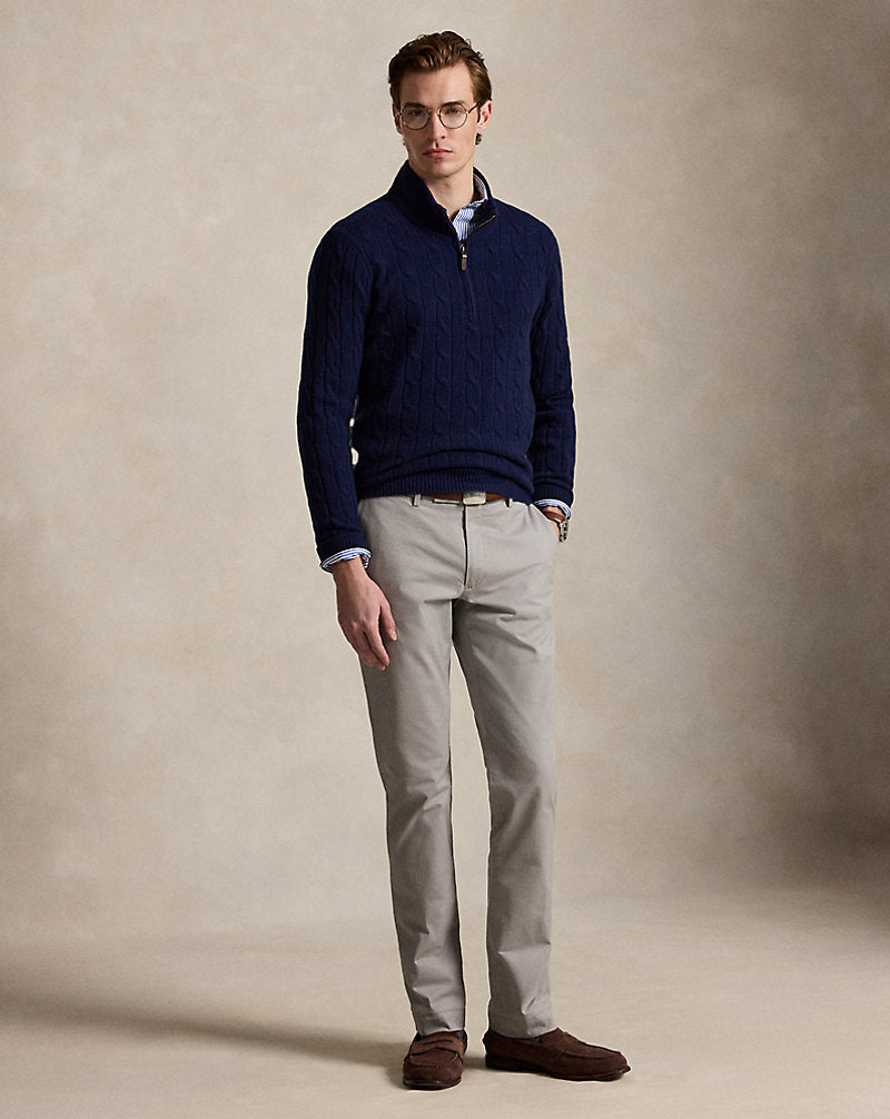 Pantaloni Greenwich stretch Slim-Fit — Grigio nebbia