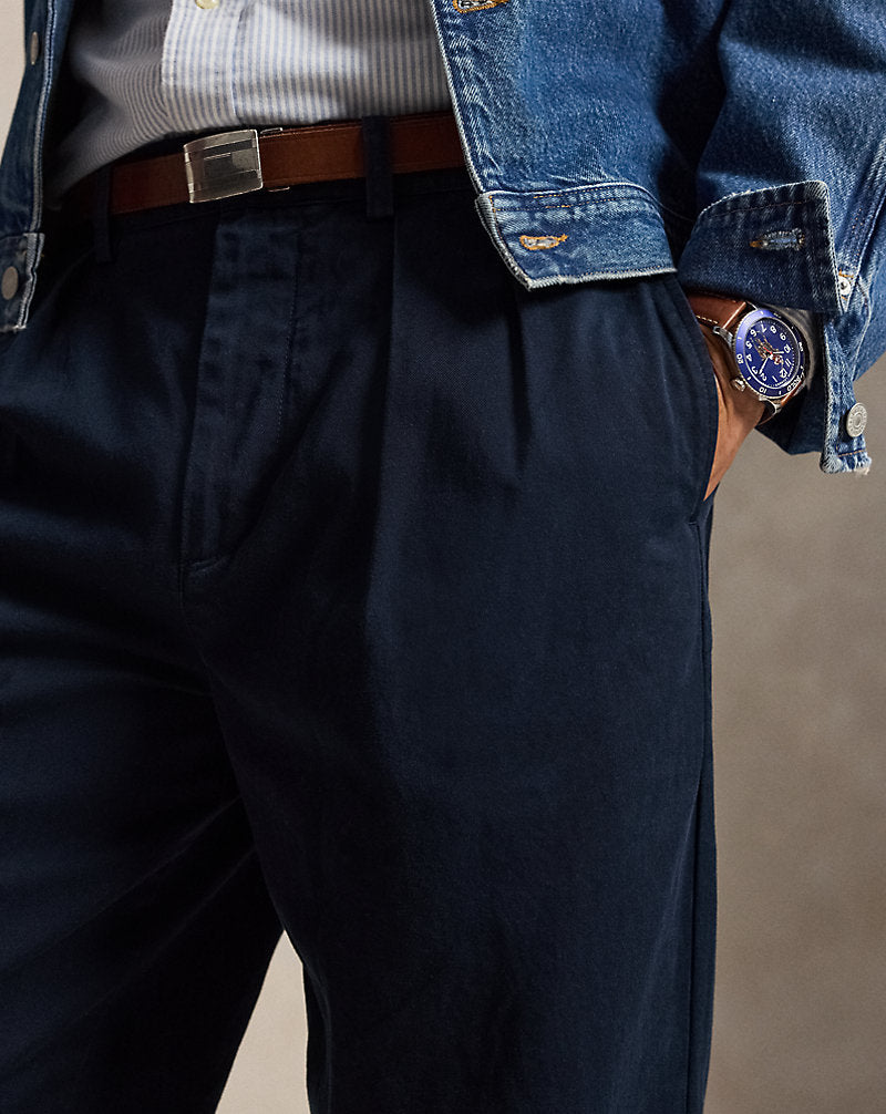 Pantaloni chino Suffield Relaxed-Fit — Blu navy Aviator