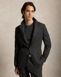 Giacca Polo in twill spezzato Modern-Fit — Antracite