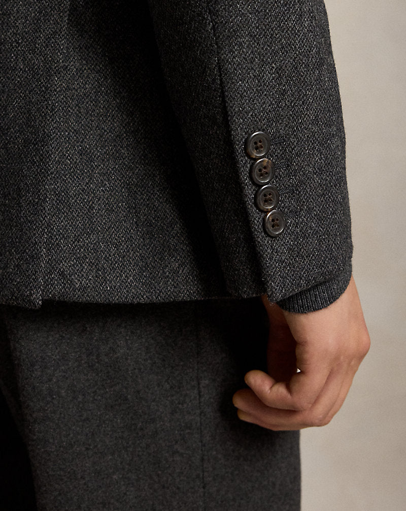 Giacca Polo in twill spezzato Modern-Fit — Antracite