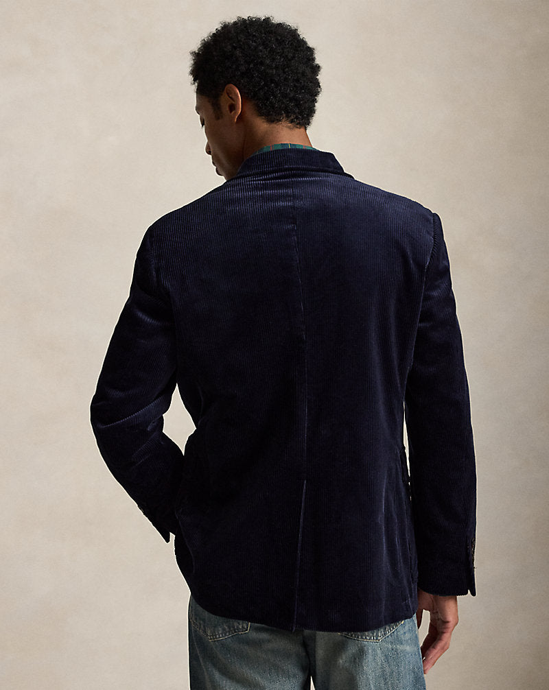Giacca Polo in velluto Tailored-Fit — Blu navy autunnale