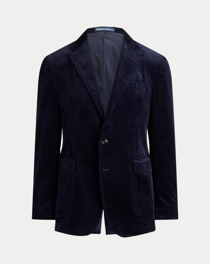Giacca Polo in velluto Tailored-Fit — Blu navy autunnale