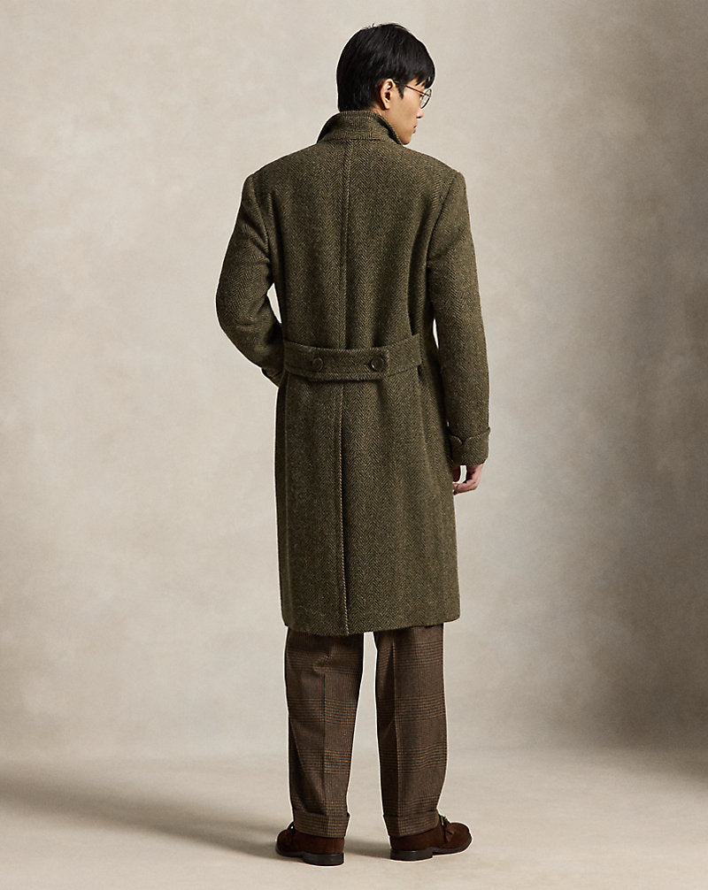 Il cappotto Polo in tweed spina di pesce — Loden multicolore