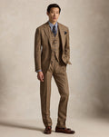Abito Polo Tailored principe di Galles — Color cuoio/marrone