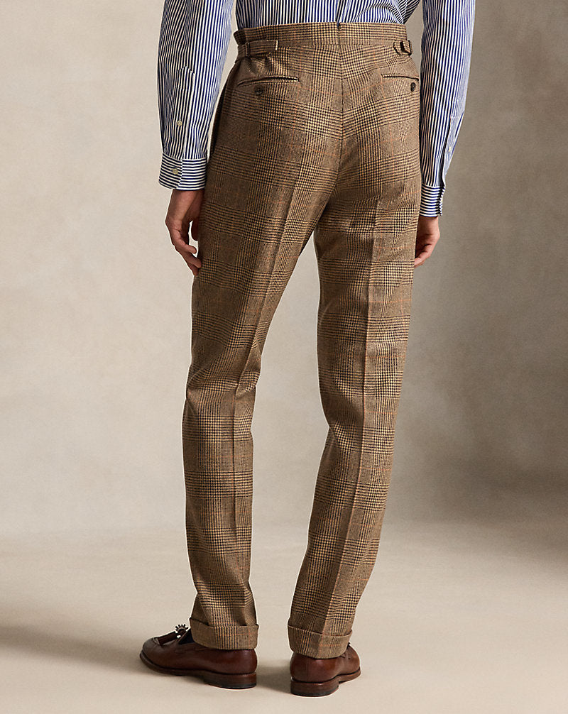 Abito Polo Tailored principe di Galles — Color cuoio/marrone