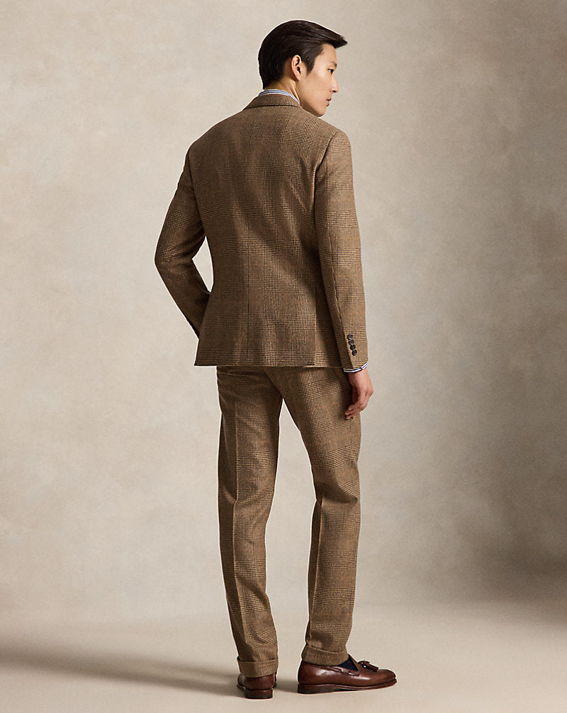 Abito Polo Tailored principe di Galles — Color cuoio/marrone
