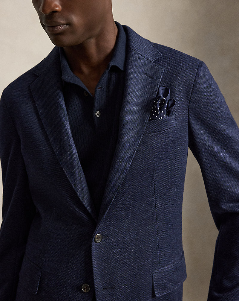 Giacca Polo Soft in maglia Modern-Fit — Blu navy
