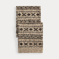 Sciarpa in misto lana Fair Isle — Marrone/Color cuoio
