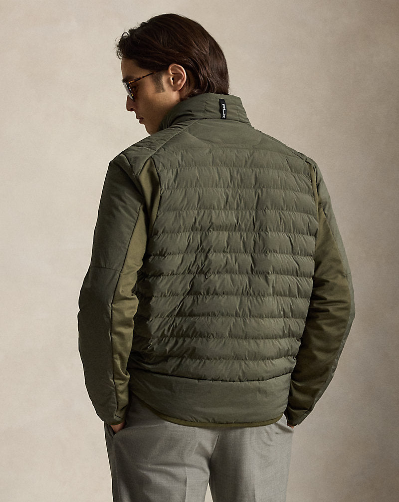Giacca a lupetto trapuntata — Verde ranger