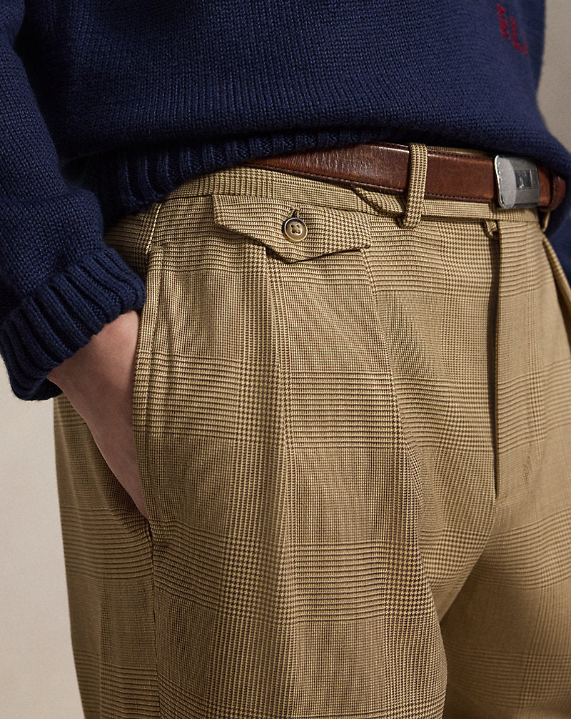 Pantaloni tecnici scozzesi in misto lana — Principe di Galles