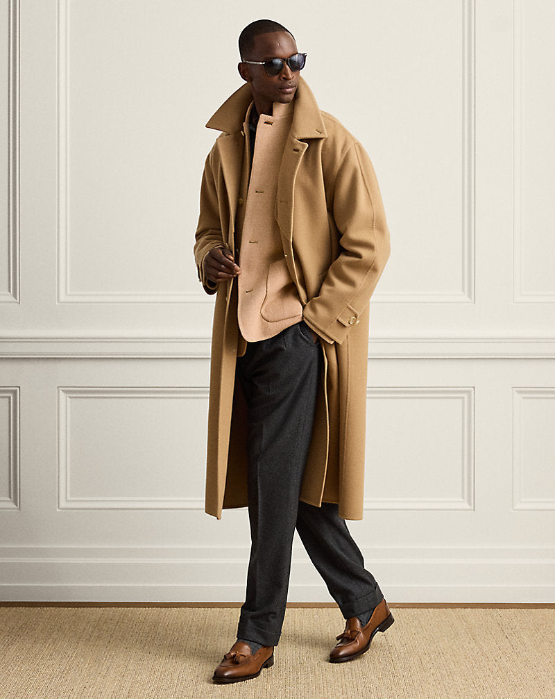 Giacca in cashmere confezionata a mano — Cammello