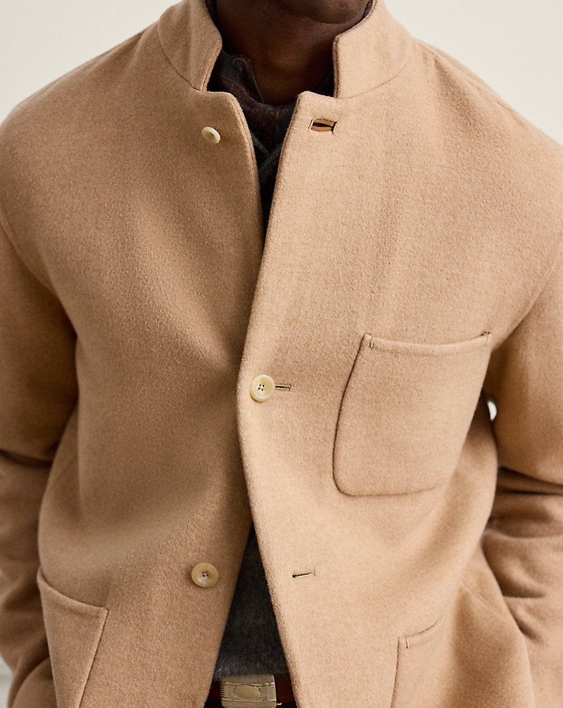 Giacca in cashmere confezionata a mano — Cammello