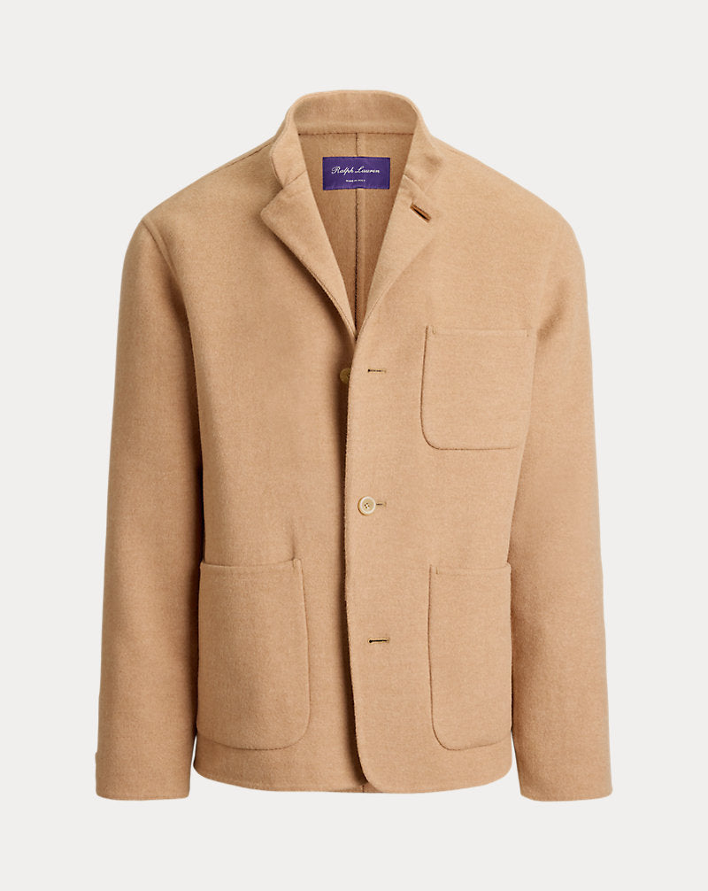 Giacca in cashmere confezionata a mano — Cammello